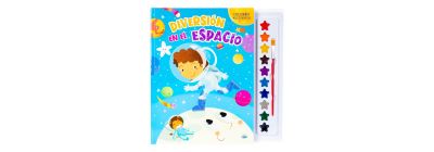 Libro colorear espacio