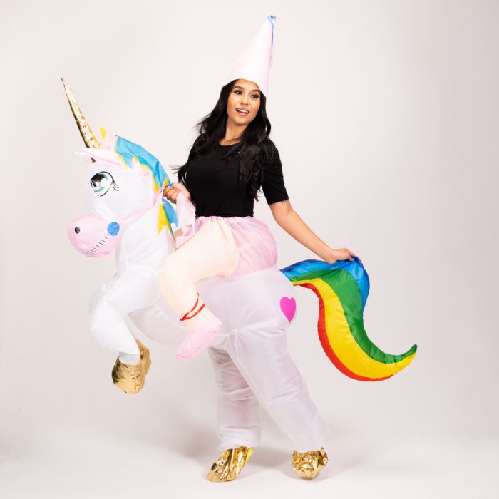 Disfraz Hinchable Niña Funidelia Disfraz A Hombros De Unicornio