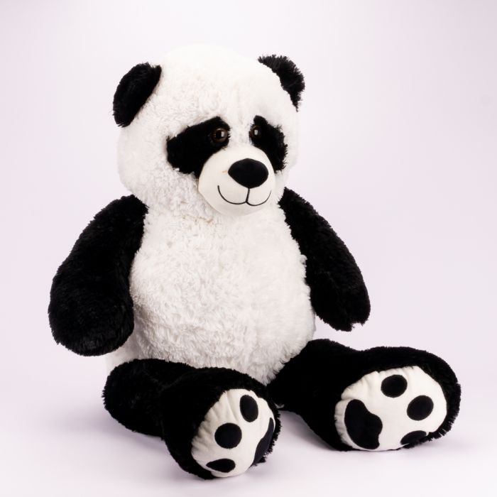 Peluche panda sentado 60cm blanco y negro