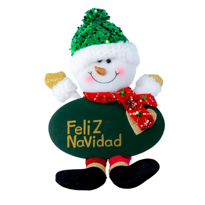 Muñeco De Nieve De Peluche De 18 Cm Con Gorro Y Bufanda – Almohada Suave Para Navidad – Decoración Y Regalo Para Niños