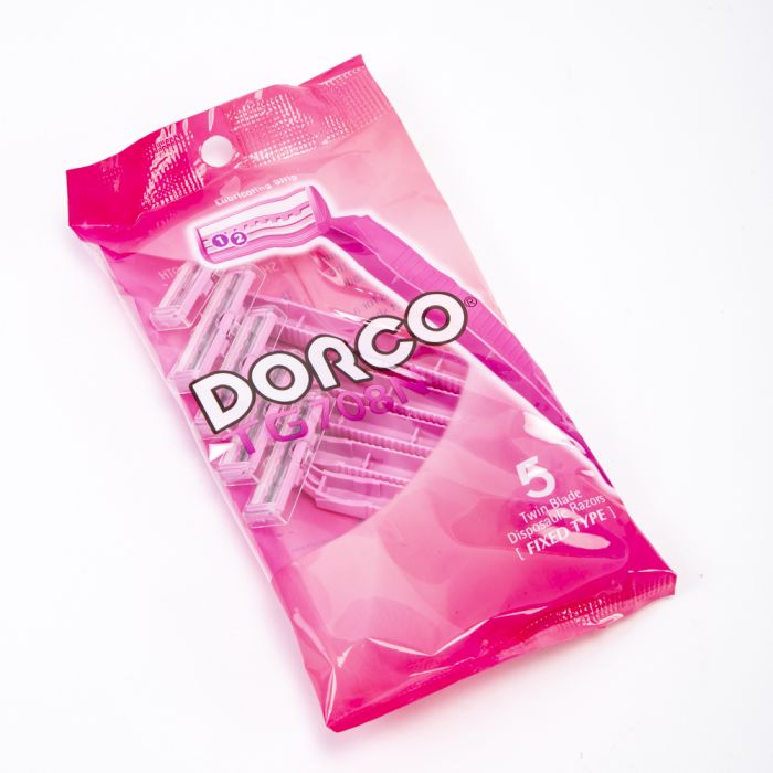 Prestobarba plastico dorco 5und rosado