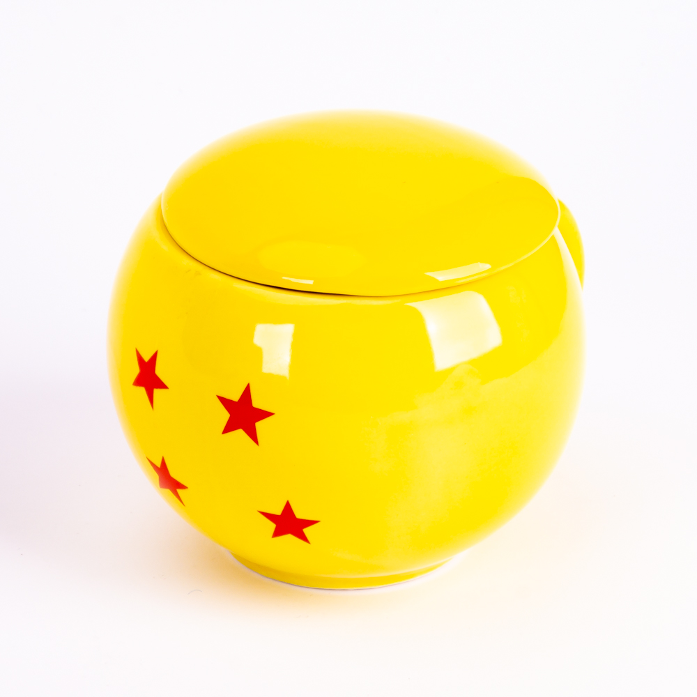 Jarra cerámica Dagon Ball amarillo+rojo