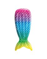 Figura inflable cola sirena multicolor 70x28pulg