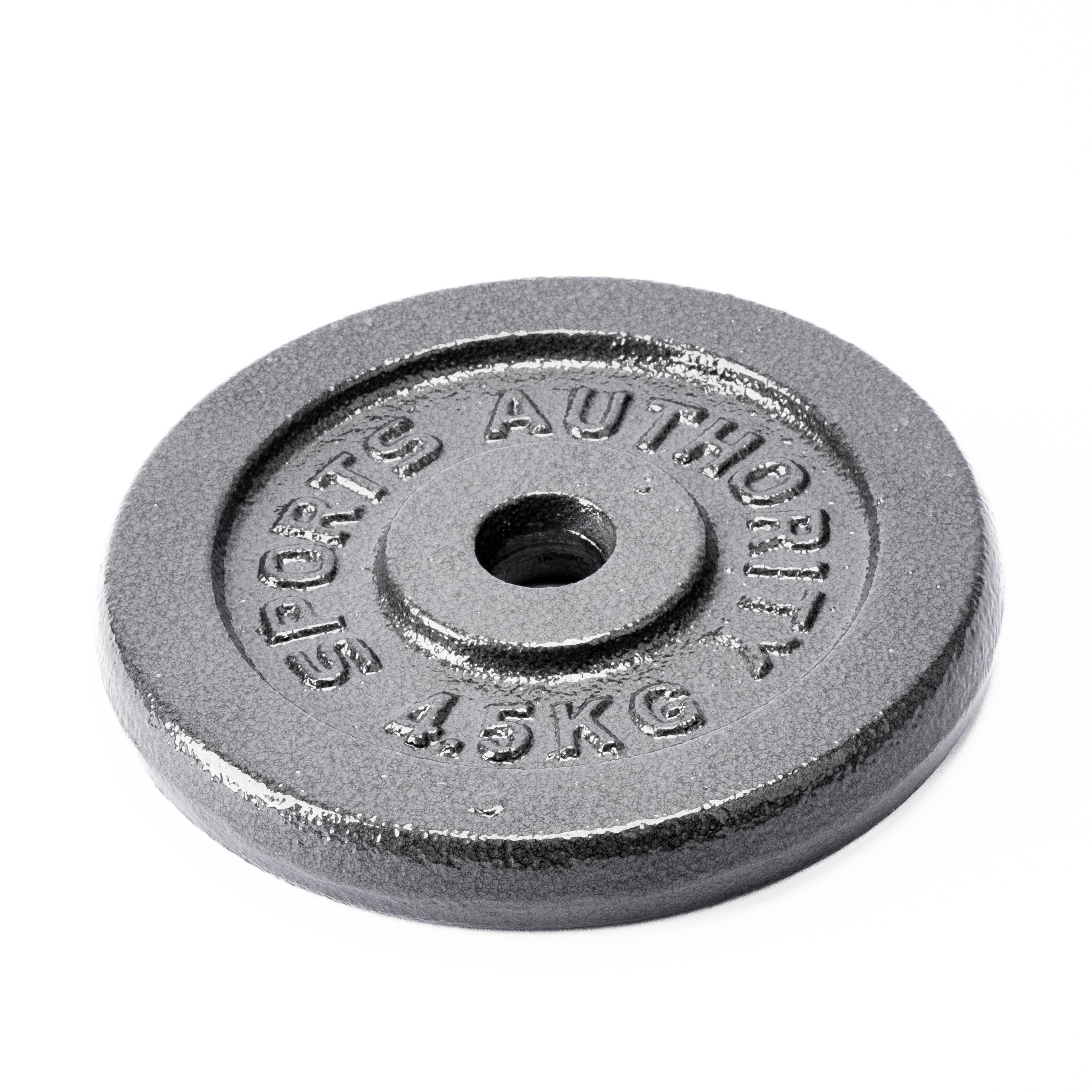Disco metálico para barra liso 4.5kg 10lb gris