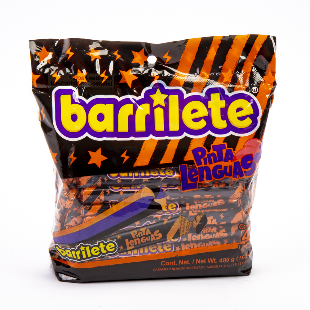 Caramelo barrilete pinta lengua Halloween 40und 480g